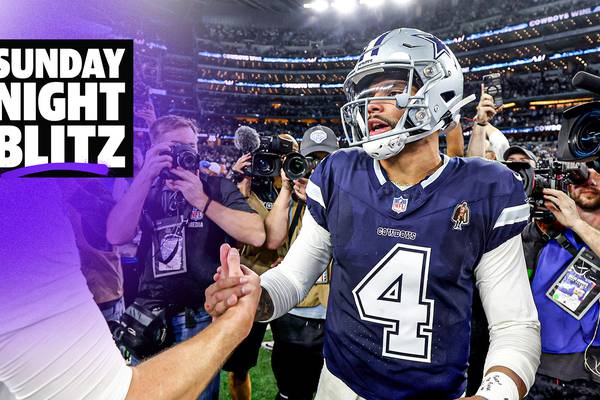 One bad call decided the NFC East? Playoff clinchers, David Tepper throws a drink | Sunday Night Blitz