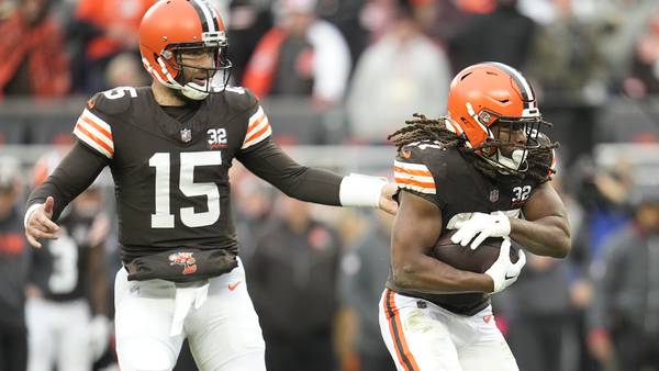 Banged-up Browns host Bears this afternoon with focus on playoffs