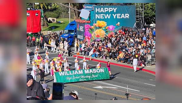 Area high school marching band performs at this year’s Tournament of Rose Parade