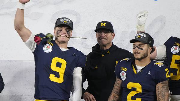 Harbaugh's Michigan Wolverines to play for national title after stopping Alabama 27-20 in OT